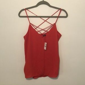 Express coral tank top